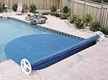 18FT Inground Pool Cover/Solar Blanket Reel System + Solar Cover